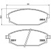 BREMBO Bremsklötze VA | HYUNDAI Galoloper 91-03 | P 54 027 BREMBO Bremsklötze VA | HYUNDAI Galoloper 91-03 | P 54 027