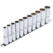 BGS Steckschlüssel-Einsatz-Satz Zwölfkant, tief | Antrieb Innenvierkant 10 mm (3/8"""") | SW 8 - 19 mm | 11-tlg | 5252 BGS Steckschlüssel-Einsatz-Satz Zwölfkant, tief | Antrieb Innenvierkant 10 mm (3/8"""") | SW 8 - 19 mm | 11-tlg | 5252