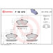 BREMBO Bremsbelagsatz, Scheibenbremse | P 50 070 BREMBO Bremsbelagsatz, Scheibenbremse | P 50 070