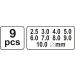 Lederlochset 9-Tlg YT-3590 Lederlochset 9-Tlg YT-3590