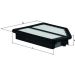 MAHLE Luftfilter LX 3007 MAHLE Luftfilter LX 3007