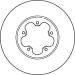 51 481 053 Bremsscheibe VA DF2389S