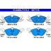 Bremsbelagsatz Opel P. Astra G 13.0460-7115.2