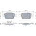 Bremsbelag CITROEN C4,OPEL,DS,PEUGEOT 20 0 986 424 986