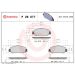 BREMBO Bremsklötze VA P 28 077 BREMBO Bremsklötze VA P 28 077