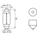 C5W 12V 5W PURE LIGHT BOSCH KFZ-GLUEHLAMPE, 2-Blister Pure Light BL 1987301004
