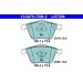 Bremsbelagsatz Volvo P. C70/S40/V40/V50 04- Keramik ATE Ceramic 13.0470-7204.2