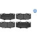 Bremsbelagsatz Toyota P. Hilux 2.5-3.0 D-4D 4Wd 05 025 252 0917 Bremsbelagsatz Toyota P. Hilux 2.5-3.0 D-4D 4Wd 05 025 252 0917