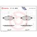 BREMBO Bremsklötze VA CHRYSLER Sebring 01 PRIME LINE P 11 016 BREMBO Bremsklötze VA CHRYSLER Sebring 01 PRIME LINE P 11 016
