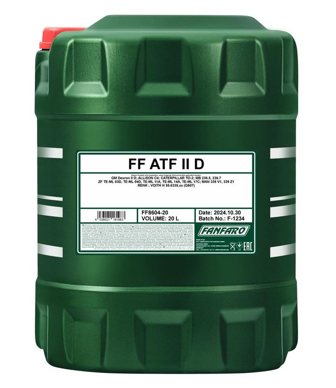 Fanfaro ATF II D Automatikgetriebeöl 20L FANFARO 8604 ATF II D FF8604-20