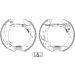Satz Bremsbacken Citroen/Fiat/Peugeot Jumper,Relay,Ducato,Boxer 94 Shoe Kit Pro 84049601 Satz Bremsbacken Citroen/Fiat/Peugeot Jumper,Relay,Ducato,Boxer 94 Shoe Kit Pro 84049601