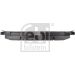 FEBI BILSTEIN Bremsbeläge 116275 FEBI BILSTEIN Bremsbeläge 116275