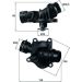 Integralthermostat BMW 1-7/X3/X5/X6 98-14 BEHR TI 234 88