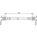 Bremsschlauch HA MITSUBISHI L 200,Triton 10-15 1 987 481 A18