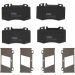 Bremsklötze VA SUV/LCV MERCEDES W203,W211,W220,R230,R171 98 COTEC GDB1543