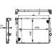 Kühler, Motorkühlung CR 458 000P Kühler, Motorkühlung CR 458 000P