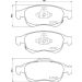 BREMBO Bremsklötze VA FIAT 500X 14 PRIME LINE P 23 165