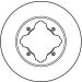 Bremsscheibe Honda P. Accord/Civic 1.4-2.2 90-01 DF2024