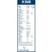 Bosch Wischerblatt H840 3397004802 Bosch Wischerblatt H840 3397004802
