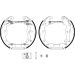 Satz Bremsbacken Fiat T. Sedici 2006 Shoe Kit Pro 84067500