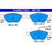 Bremsbelagsatz Alfa S. 147/156/Gt 97-10 13.0460-7140.2 Bremsbelagsatz Alfa S. 147/156/Gt 97-10 13.0460-7140.2