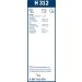 Bosch Wischerblatt H312 3397011678 Bosch Wischerblatt H312 3397011678