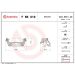 BREMBO Bremssattelhaltersatz F BK 019 BREMBO Bremssattelhaltersatz F BK 019
