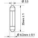 Festoon T6,2x35 24V, 3W, SV Soffittenlampe 13848CP