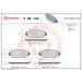 BREMBO Bremsklötze Xtra VA AUDI SEAT SKODA VW Golf 12 XTRA LINE P 85 144X