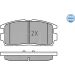 Bremsbelagsatz Opel T. Antara 06- Mit Sensor MEYLE-ORIGINAL: True to OE 025 244 9815/W