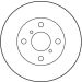 Bremsscheibe Toyota P.Paseo/Starlet/Tercel 1.0-1.5 89-99 DF4007 Bremsscheibe Toyota P.Paseo/Starlet/Tercel 1.0-1.5 89-99 DF4007