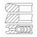 GOETZE ENGINE Kolbenringsatz 08-443100-00 Goetze Diamond Coated® LKZ-Ring®