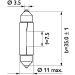 Festoon T10,5x38 10W 24V 10W SV8,5 Soffittenlampe 13854CP