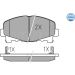 Bremsbelagsatz Honda P. Accord MEYLE-ORIGINAL: True to OE 252476616 Bremsbelagsatz Honda P. Accord MEYLE-ORIGINAL: True to OE 252476616