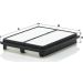 Mann & Hummel Luftfilter PKW DAEWOO C 2537/1