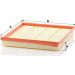 Mann & Hummel Luftfilter PKW BMW X6 3,5IX C 28 125