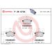 BREMBO Bremsklötze HA HONDA Accord 08 XTRA LINE P 28 072X