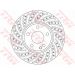 Bremsscheibe Db P. W246/W176 A/B-Klasse 11- Sport TRW SINGLE DF6262S