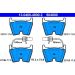 Bremsbelagsatz Vw P. Phaeton 3.2-6.0 4 Motion 02-16 13.0460-4800.2 Bremsbelagsatz Vw P. Phaeton 3.2-6.0 4 Motion 02-16 13.0460-4800.2