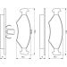 Bremsklötze FORD,MAZDA 0 986 424 462 Bremsklötze FORD,MAZDA 0 986 424 462