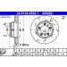 Bremsscheibe Porsche T. Panamera 3.0-4.8 09-16 Le 24.0128-0282.1