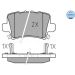 Bremsbelagsatz Honda T. Civic 06- Mit Sensor 025 240 8615/W Bremsbelagsatz Honda T. Civic 06- Mit Sensor 025 240 8615/W