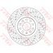 Bremsscheibe Audi S. A4 04-08 DF6189S Bremsscheibe Audi S. A4 04-08 DF6189S