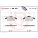 BREMBO Bremsklötze Xtra VA P 68 047X BREMBO Bremsklötze Xtra VA P 68 047X