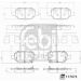 FEBI BILSTEIN Bremsbelagsatz, Scheibenbremse 177073 FEBI BILSTEIN Bremsbelagsatz, Scheibenbremse 177073