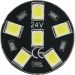 LED Glassockel R10W Ba15s 16x 2835 24V SMD Weiß