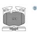 Bremsbelagsatz, Scheibenbremse MEYLE-PD: Advanced performance and design 025 224 2520/PD Bremsbelagsatz, Scheibenbremse MEYLE-PD: Advanced performance and design 025 224 2520/PD