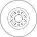 12 481 050 Bremsscheibe VA AUDI A6,S6 (Quattro) 97 TRW SINGLE DF6060S