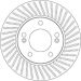 61 481 005 Bremsscheibe VA DF6463 61 481 005 Bremsscheibe VA DF6463