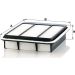 Mann & Hummel Luftfilter PKW MITSUBISHI Grandis 2,0DiD 05 C 26 023
